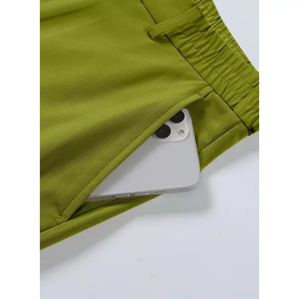JMIERR Mens Golf Pants Slim Fit Stretch Dress Pants Running Travel Casual Pants with Pockets