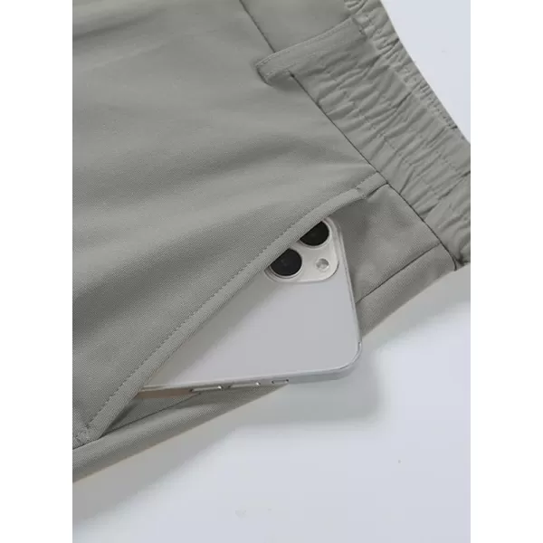 JMIERR Mens Golf Pants Slim Fit Stretch Dress Pants Running Travel Casual Pants with Pockets