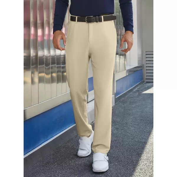 JMIERR Mens Golf Pants Slim Fit Stretch Dress Pants Running Travel Casual Pants with Pockets