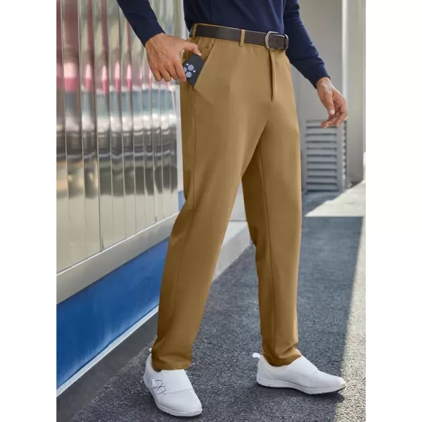 JMIERR Mens Golf Pants Slim Fit Stretch Dress Pants Running Travel Casual Pants with Pockets