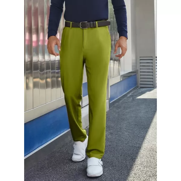 JMIERR Mens Golf Pants Slim Fit Stretch Dress Pants Running Travel Casual Pants with Pockets