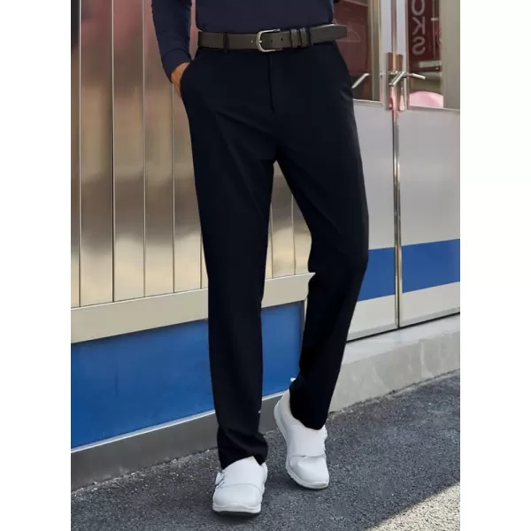 JMIERR Mens Golf Pants Slim Fit Stretch Dress Pants Running Travel Casual Pants with Pockets