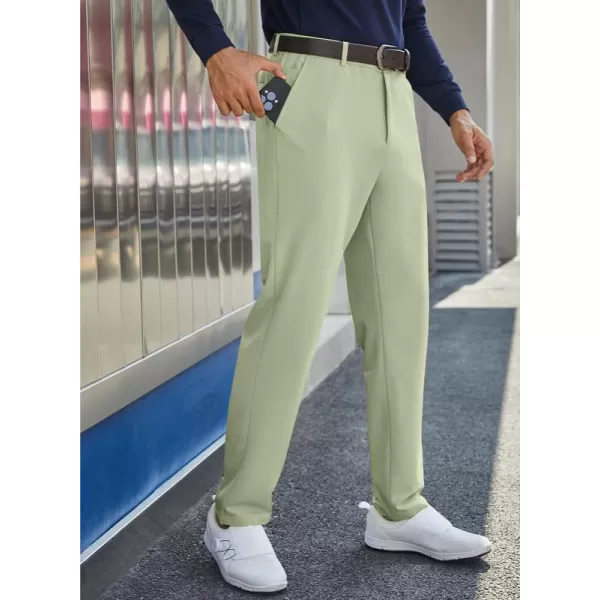 JMIERR Mens Golf Pants Slim Fit Stretch Dress Pants Running Travel Casual Pants with Pockets