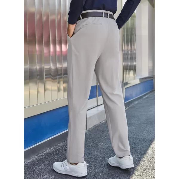 JMIERR Mens Golf Pants Slim Fit Stretch Dress Pants Running Travel Casual Pants with Pockets