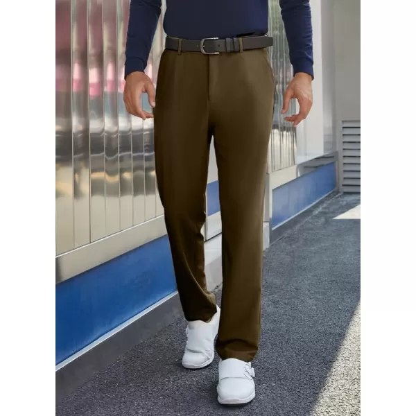 JMIERR Mens Golf Pants Slim Fit Stretch Dress Pants Running Travel Casual Pants with Pockets