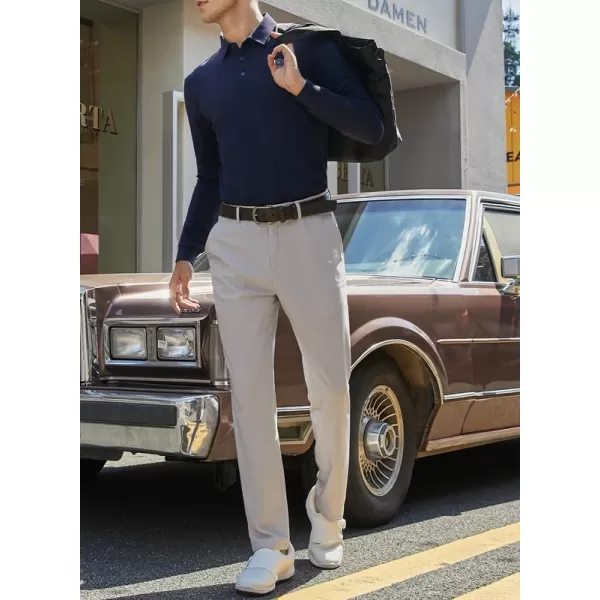 JMIERR Mens Golf Pants Slim Fit Stretch Dress Pants Running Travel Casual Pants with Pockets