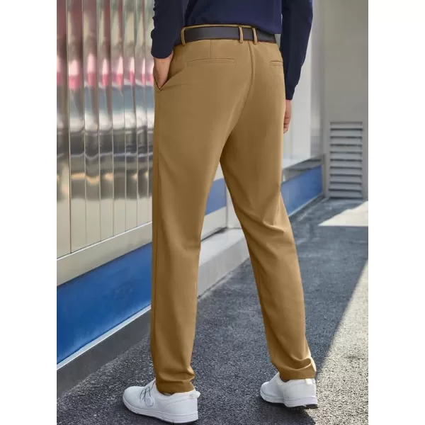 JMIERR Mens Golf Pants Slim Fit Stretch Dress Pants Running Travel Casual Pants with Pockets