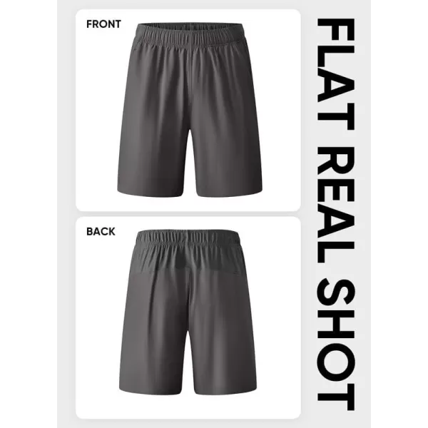 JMIERR Men's Gym Shorts Linerless 5" Quick Dry Workout Running Shorts with Zip Pockets Sports Athletic Shorts