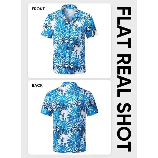JMIERR Men's Hawaiian Shirt Short Sleeve Beach Shirts for Men Floral Casual Button Down Shirts Tropical Holiday Shirts