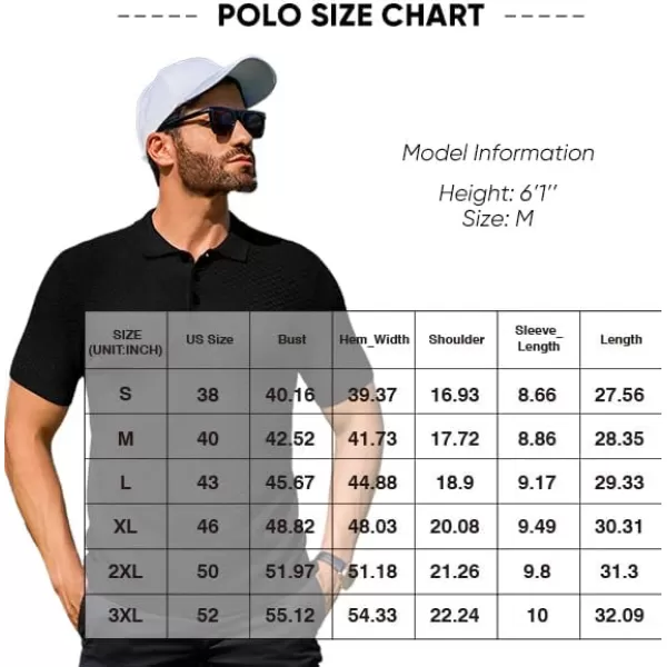JMIERR Mens Knit Polo Shirts Button Up Textured T Shirts Casual Solid Color Slim Fit Short Sleeve Summer Golf Tee Shirt