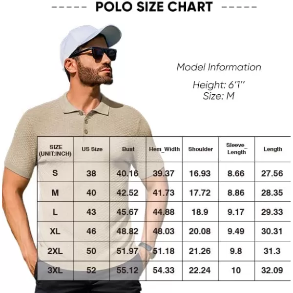 JMIERR Mens Knit Polo Shirts Button Up Textured T Shirts Casual Solid Color Slim Fit Short Sleeve Summer Golf Tee Shirt