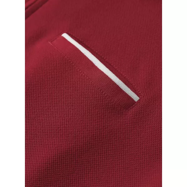 JMIERR Mens Knit Polo Shirts Quarter Zip Shirts Casual Stripe Summer Lightweight Short Sleeve Golf Collared Shirt