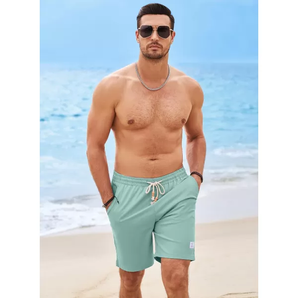 JMIERR Men's Linen Shorts Casual Elastic Waist Drawstring Lightweight Summer Beach Golf Shorts with Pockets