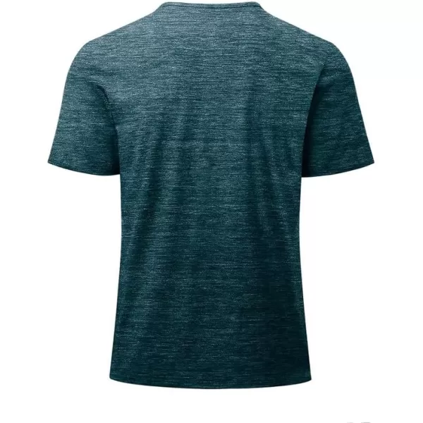 JMIERR Men's Muscle Slim Cotton T Shirt V-Neck Henley Shirt Gym Workout Athletic Tee Shirts