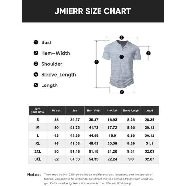 JMIERR Men's Muscle Slim Cotton T Shirt V-Neck Henley Shirt Gym Workout Athletic Tee Shirts