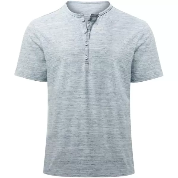 JMIERR Men's Muscle Slim Cotton T Shirt V-Neck Henley Shirt Gym Workout Athletic Tee Shirts