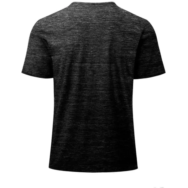 JMIERR Men's Muscle Slim Cotton T Shirt V-Neck Henley Shirt Gym Workout Athletic Tee Shirts