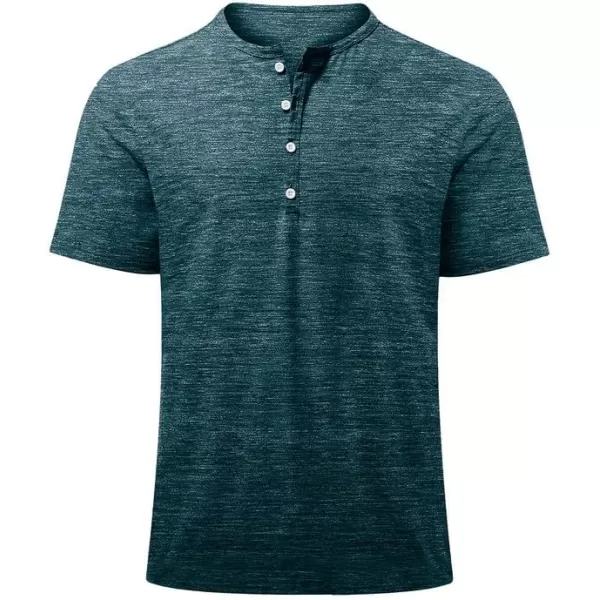 JMIERR Men's Muscle Slim Cotton T Shirt V-Neck Henley Shirt Gym Workout Athletic Tee Shirts