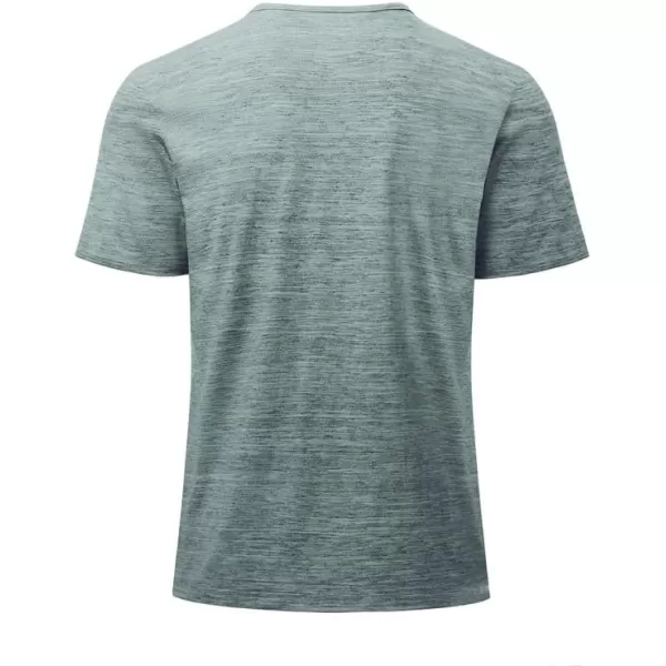 JMIERR Men's Muscle Slim Cotton T Shirt V-Neck Henley Shirt Gym Workout Athletic Tee Shirts