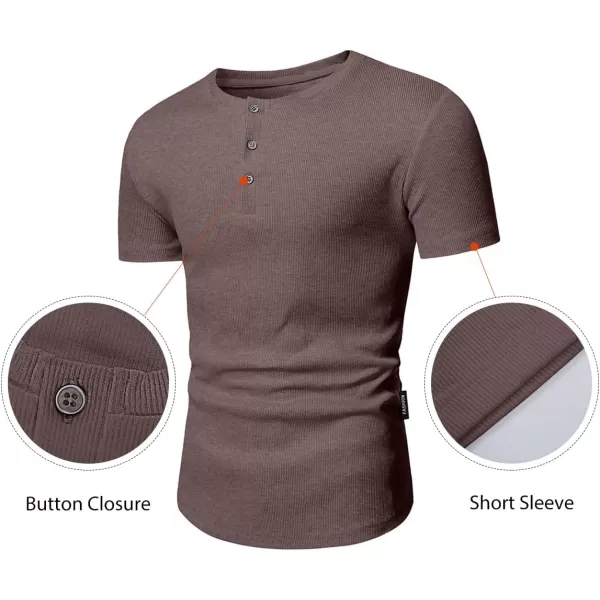 JMIERR Men's Muscle Slim Henley Shirts Crewneck Longline T-Shirt Gym Workout Athletic Shirt Tees with Button