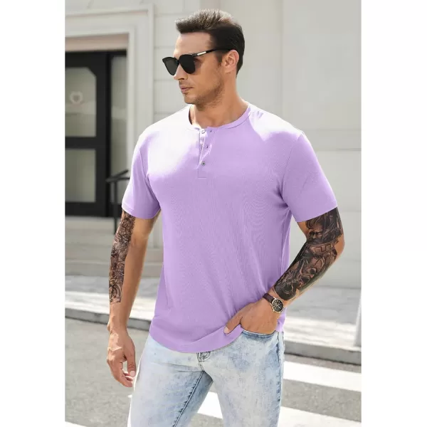 JMIERR Men's Muscle Slim Henley Shirts Crewneck Longline T-Shirt Gym Workout Athletic Shirt Tees with Button
