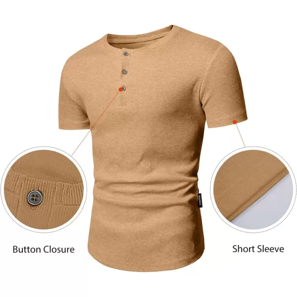 JMIERR Men's Muscle Slim Henley Shirts Crewneck Longline T-Shirt Gym Workout Athletic Shirt Tees with Button