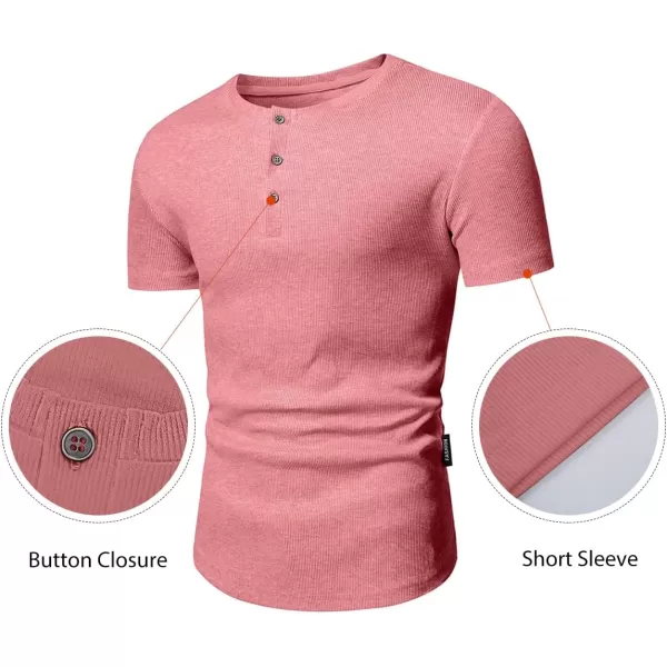 JMIERR Men's Muscle Slim Henley Shirts Crewneck Longline T-Shirt Gym Workout Athletic Shirt Tees with Button