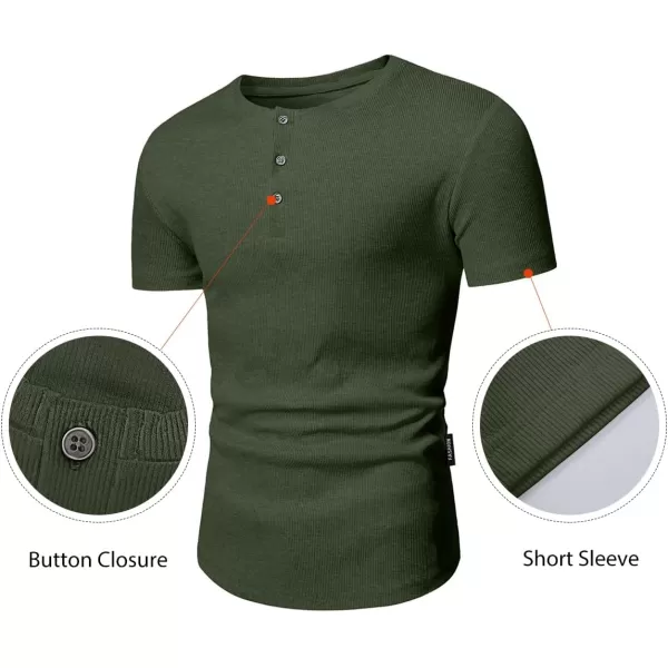 JMIERR Men's Muscle Slim Henley Shirts Crewneck Longline T-Shirt Gym Workout Athletic Shirt Tees with Button