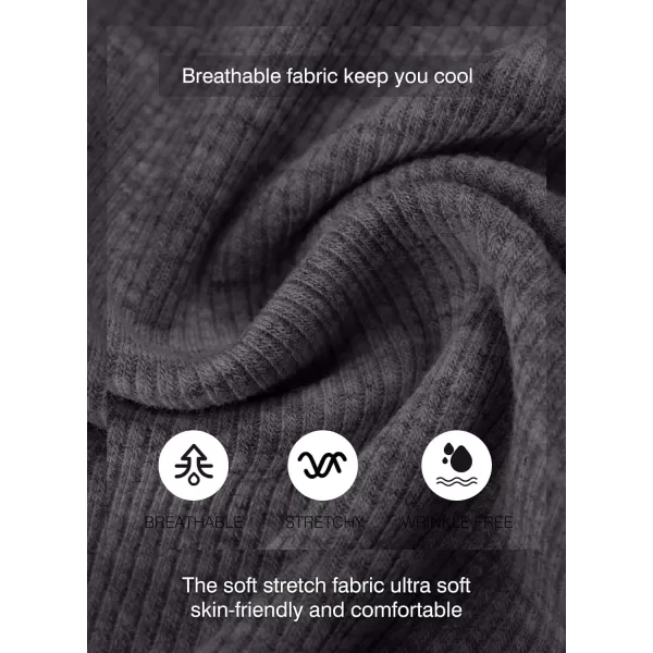JMIERR Men's Muscle Slim Henley Shirts Crewneck Longline T-Shirt Gym Workout Athletic Shirt Tees with Button