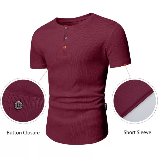 JMIERR Men's Muscle Slim Henley Shirts Crewneck Longline T-Shirt Gym Workout Athletic Shirt Tees with Button