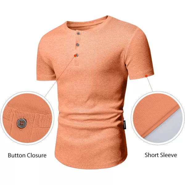 JMIERR Men's Muscle Slim Henley Shirts Crewneck Longline T-Shirt Gym Workout Athletic Shirt Tees with Button