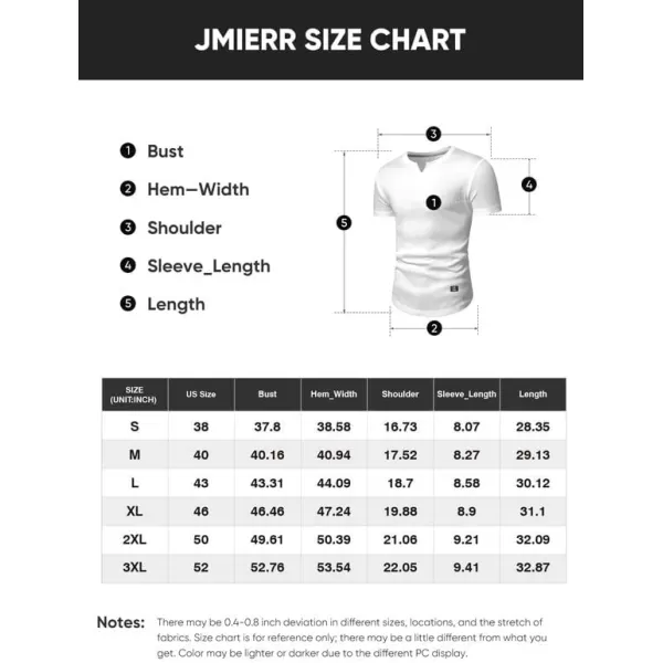 JMIERR Mens Muscle Slim T Shirt V-Neck Longline Henley Shirt Gym Workout Athletic Tee Shirts