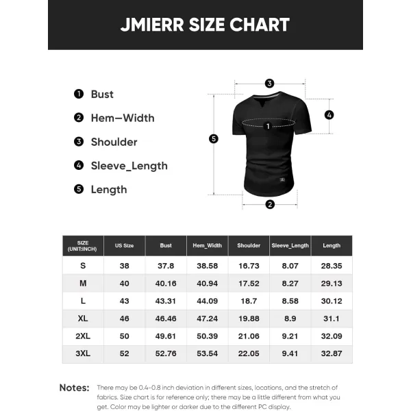 JMIERR Mens Muscle Slim T Shirt V-Neck Longline Henley Shirt Gym Workout Athletic Tee Shirts