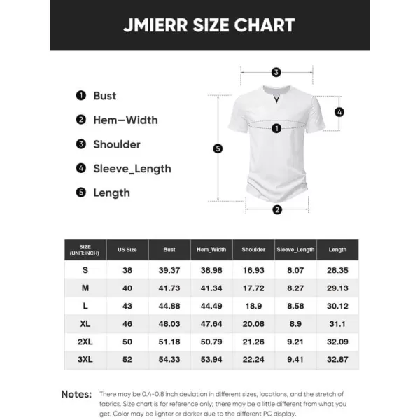 JMIERR Mens Muscle Slim T Shirts V-Neck Longline Henley Shirt Gym Workout Athletic Tees