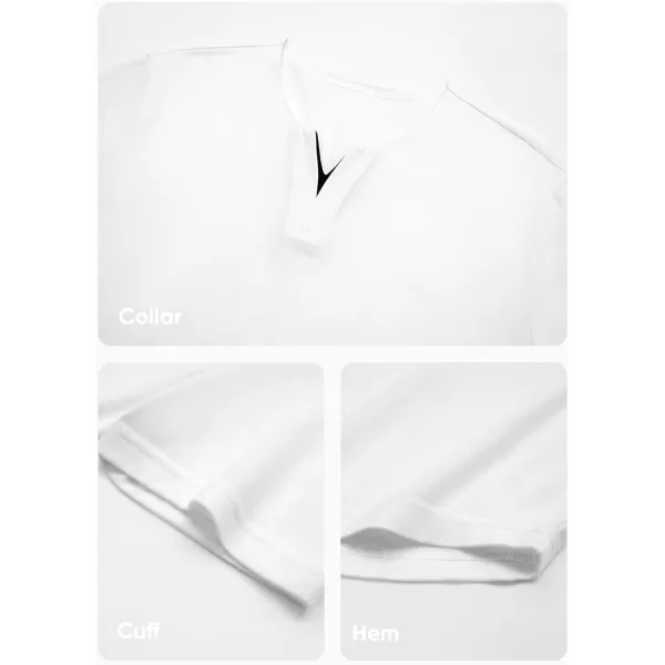 JMIERR Mens Muscle Slim T Shirts V-Neck Longline Henley Shirt Gym Workout Athletic Tees
