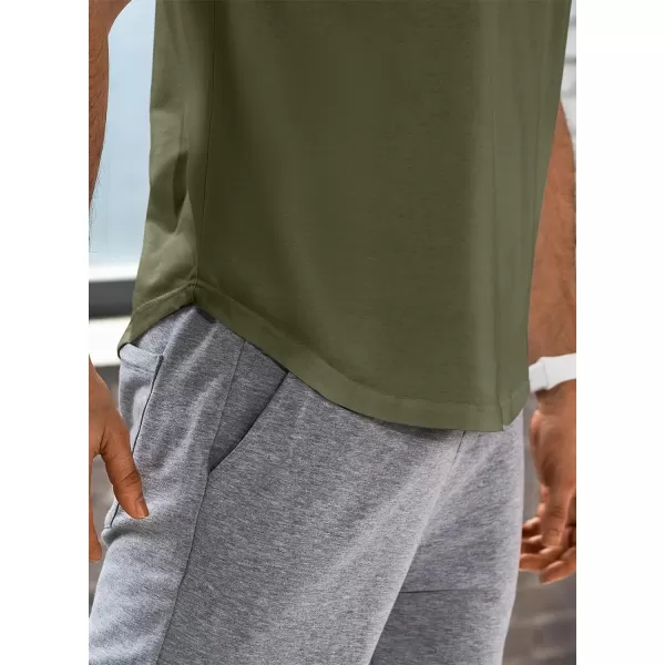 JMIERR Mens Muscle Slim T Shirts V-Neck Longline Henley Shirt Gym Workout Athletic Tees