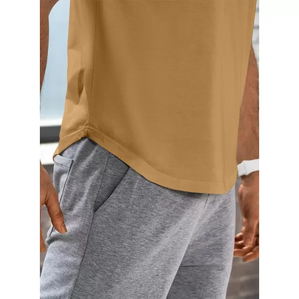 JMIERR Mens Muscle Slim T Shirts V-Neck Longline Henley Shirt Gym Workout Athletic Tees