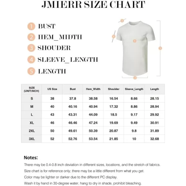 JMIERR Men's Muscle T-Shirt Crewneck Short Sleeve Longline Gym Workout Textured Tees Shirts