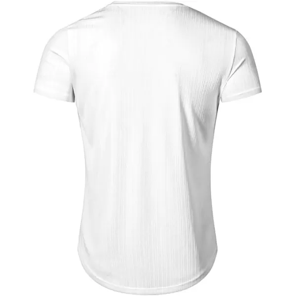 JMIERR Men's Muscle T-Shirt Crewneck Short Sleeve Longline Gym Workout Textured Tees Shirts