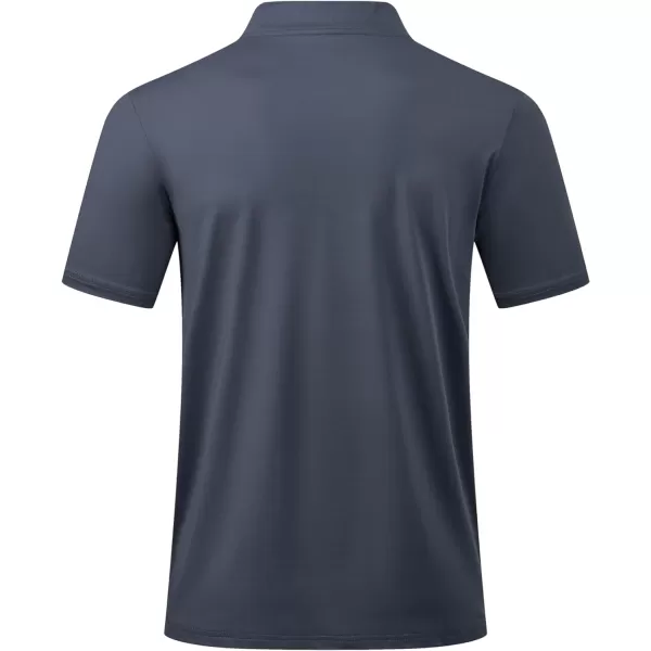 JMIERR Men's Polo Henley Shirt Moisture Wicking Quick Dry Summer Casual Short Sleeve Golf Polo T Shirts