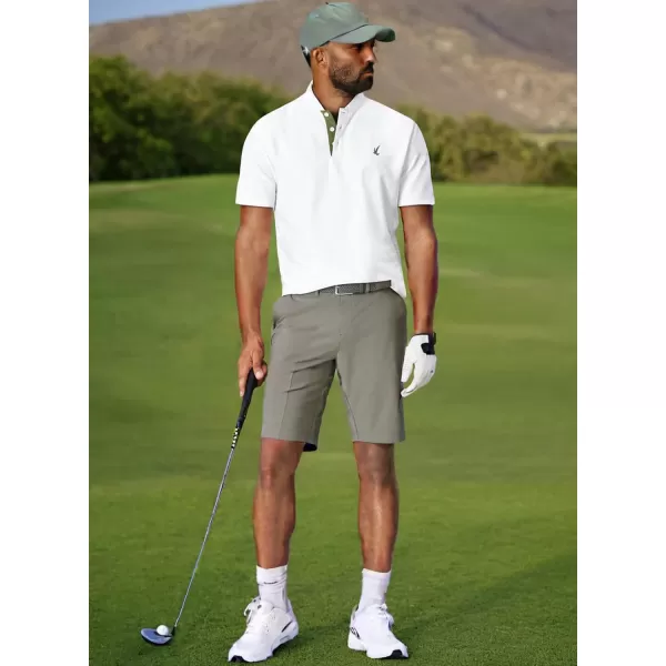 JMIERR Men's Polo Henley Shirt Moisture Wicking Quick Dry Summer Casual Short Sleeve Golf Polo T Shirts