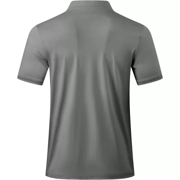 JMIERR Men's Polo Henley Shirt Moisture Wicking Quick Dry Summer Casual Short Sleeve Golf Polo T Shirts