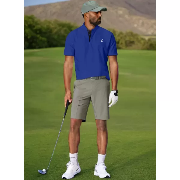 JMIERR Men's Polo Henley Shirt Moisture Wicking Quick Dry Summer Casual Short Sleeve Golf Polo T Shirts