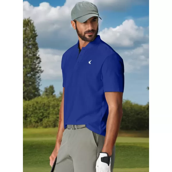 JMIERR Men's Polo Henley Shirt Moisture Wicking Quick Dry Summer Casual Short Sleeve Golf Polo T Shirts