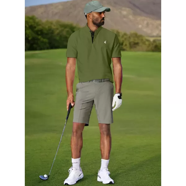 JMIERR Men's Polo Henley Shirt Moisture Wicking Quick Dry Summer Casual Short Sleeve Golf Polo T Shirts