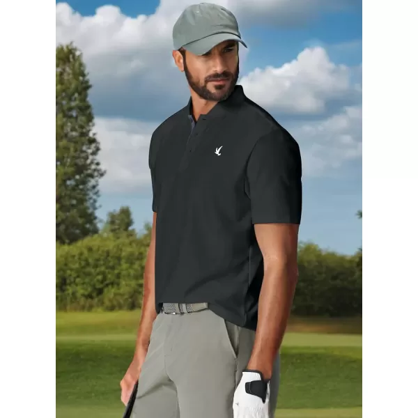 JMIERR Men's Polo Henley Shirt Moisture Wicking Quick Dry Summer Casual Short Sleeve Golf Polo T Shirts