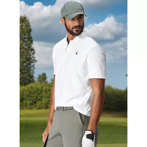 JMIERR Men's Polo Henley Shirt Moisture Wicking Quick Dry Summer Casual Short Sleeve Golf Polo T Shirts