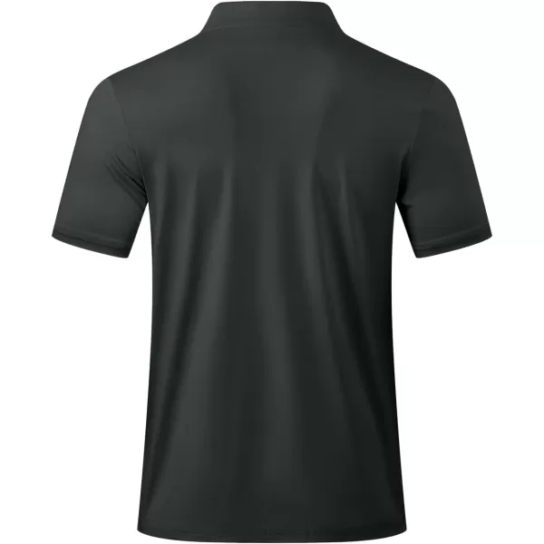 JMIERR Men's Polo Henley Shirt Moisture Wicking Quick Dry Summer Casual Short Sleeve Golf Polo T Shirts