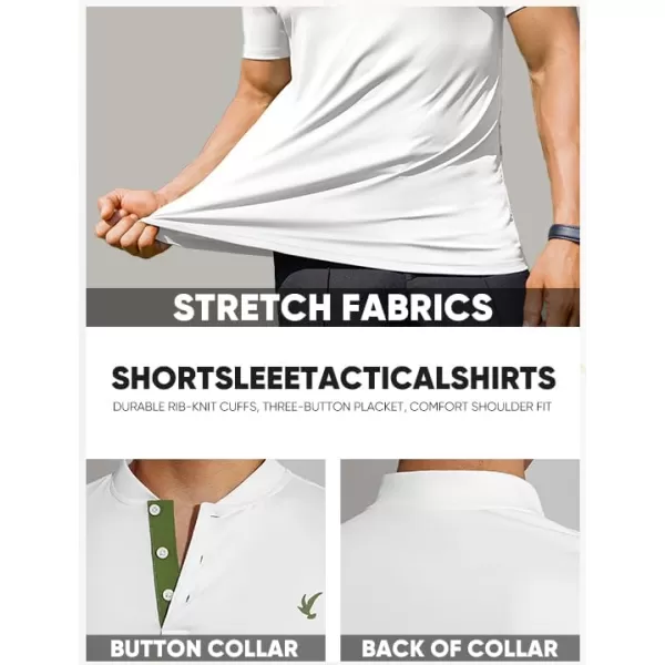 JMIERR Men's Polo Henley Shirt Moisture Wicking Quick Dry Summer Casual Short Sleeve Golf Polo T Shirts