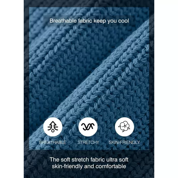 JMIERR Mens Quarter Zip Sweater Lightweight Mock Neck Casual Long Sleeve Knitted Pullover Sweaters with Ribbing Edge